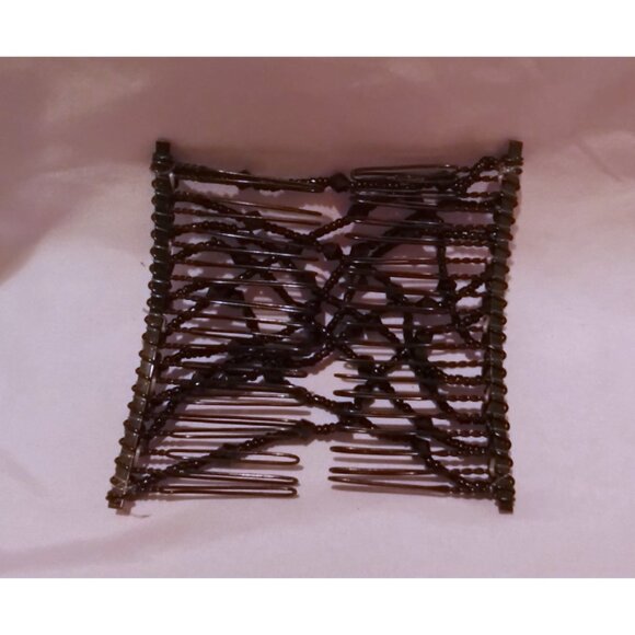 Expandable Black Hair Comb Clips - Picture 3 of 3